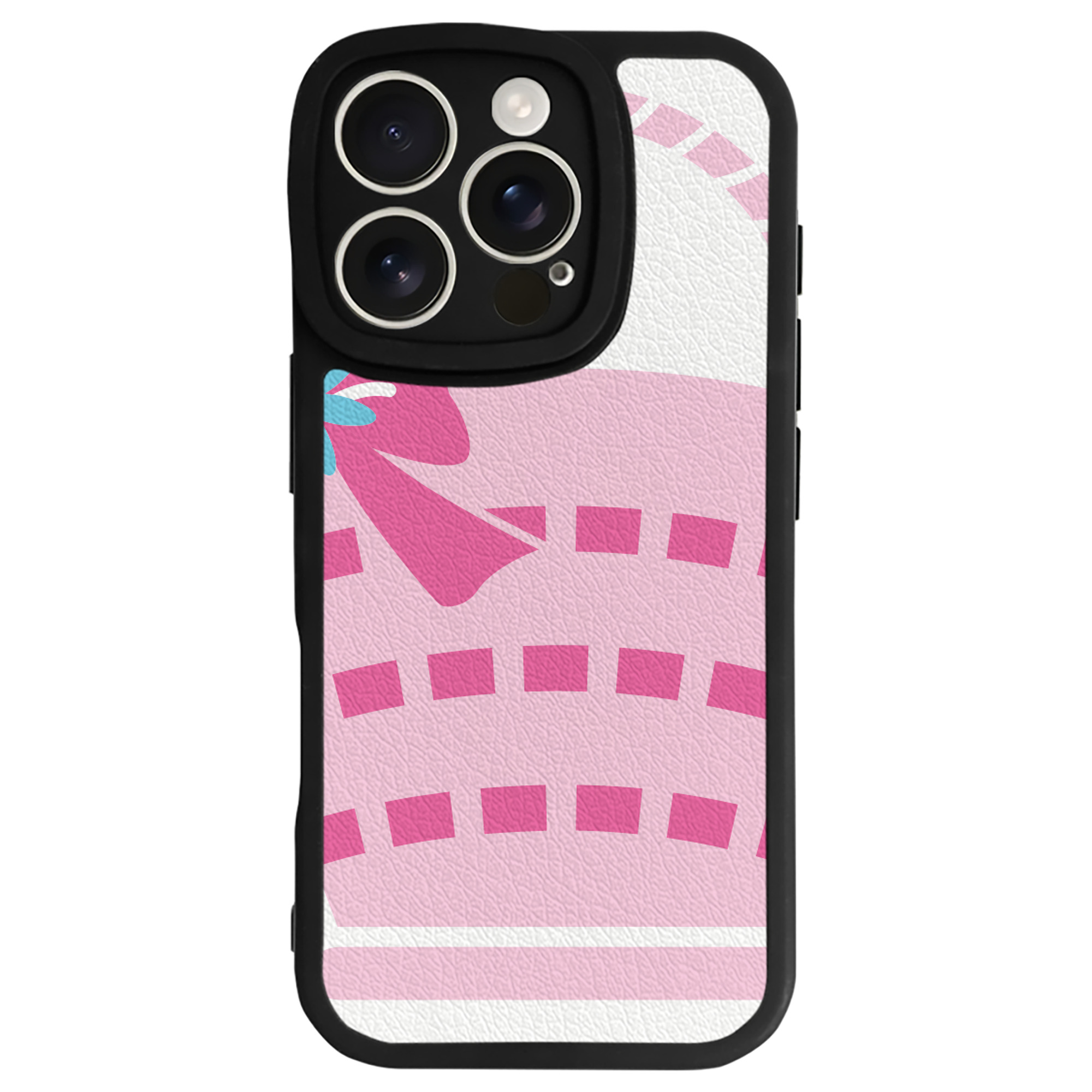 （画像用） Hello Kitty ハローキティ 【iPhone 16シリーズ対応】シリコンスマホケース（レザー調） 材質：シリコン